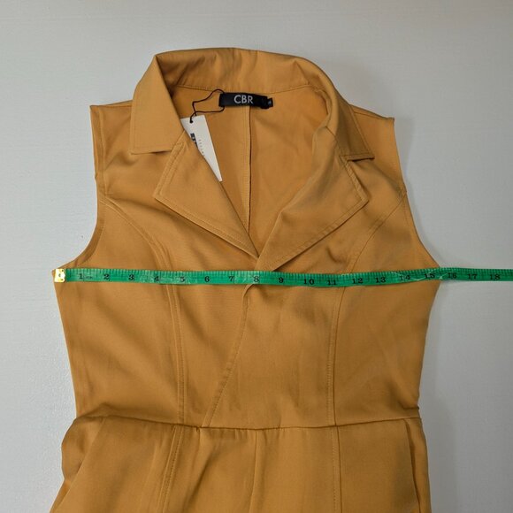 NWT CBR Size Small Mustard Jumpsuit - Picture 9 of 16